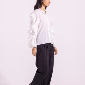 SOLID BUTTON DOWN SHIRT - Image 4