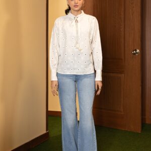EMBROIDERED TOP