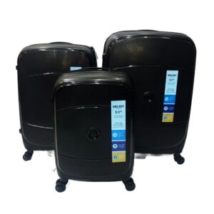 Black Colour Delsey Brands Luggage Bag - Set of 3 Bags (Large, Medium & Small) - Image 1
