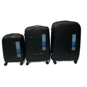 Black Colour Delsey Brands Luggage Bag - Set of 3 Bags (Large, Medium & Small) - Image 3
