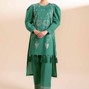 2 Piece - Dyed Embroidered Suit - 42401728