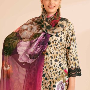 2 Piece - Printed Embroidered Suit - 42401772