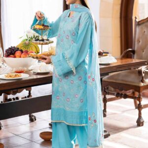 3 Piece - Printed Embroidered Suit - 42401818