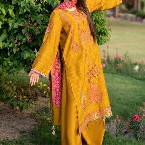 3 Piece - Yarn Dyed Embroidered Suit - 42401982