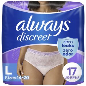 Always Discreet Adult Incontinence Underwear for Women, L, 28 CT - Image 12