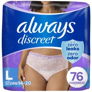 Always Discreet Adult Incontinence Underwear for Women, L, 28 CT - Image 13