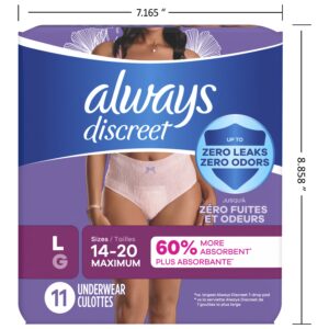Always Discreet Adult Incontinence Underwear for Women, L, 28 CT - Image 36