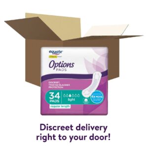 Equate Options Women's Incontinence Pads, Light Absorbency, Regular Length (34 Count), Compare to Poise® - Image 11