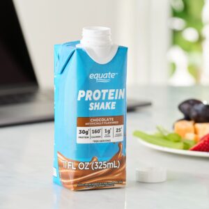 Equate High Performance Protein Nutrition Shake, Chocolate, 11 fl oz, 4 Count - Image 6