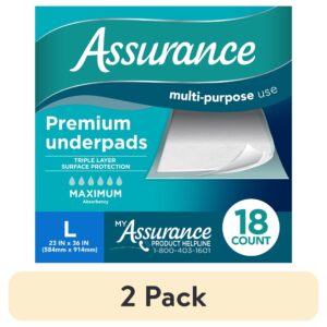 Assurance Unisex Premium Underpad for Adults, L , Maximum Absorbency (18 Count) - Image 11