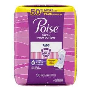 Poise Incontinence Pads for Women, 6 Drop Ultimate Absorbency, Regular Length, 56 Count - Image 5