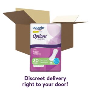 Equate Options Women's Incontinence Pads, Very Light, Regular Length (30 Count), Compare to Poise® - Image 3
