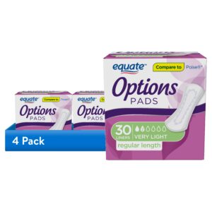 Equate Options Women's Incontinence Pads, Very Light, Regular Length (30 Count), Compare to Poise® - Image 6