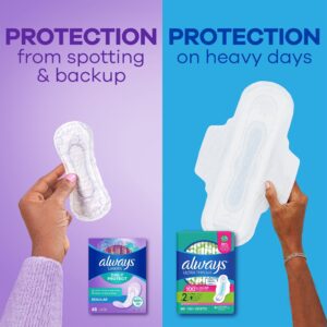 Always Daily Protect Panty Liners, Regular Length, Unscented, 48 Count - Image 4