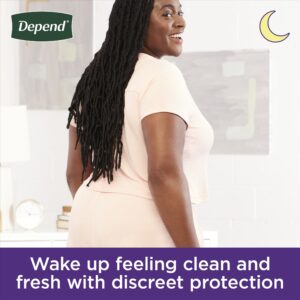 Depend Night Defense Incontinence Underwear for Women, Adult Diapers, XL, 12 Count - Image 3