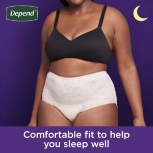 Depend Night Defense Incontinence Underwear for Women, Adult Diapers, XL, 12 Count - Image 7