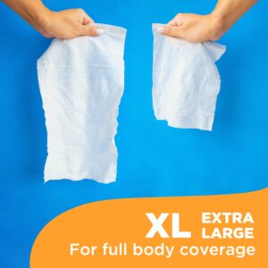 Aquation Extra Large XL Cleansing & Soothing Body Cloths Wipes with Vitamin E, 50 Count, 2 Pack - Image 3