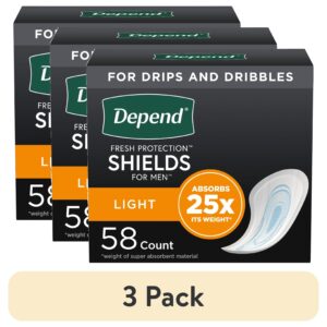 Depend Shields Incontinence Pads for Men, Light Absorbency, 58 Count - Image 12
