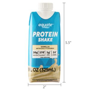 Equate High Performance Protein Shake, Vanilla, 30g Protein, 11 fl oz, 4 Count - Image 9