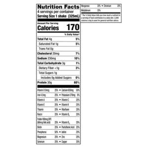 Equate High Performance Protein Shake, Vanilla, 30g Protein, 11 fl oz, 4 Count - Image 12