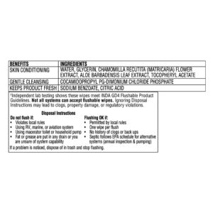 Equate Extra Large Flushable Wet Wipes, Fragrance Free, 144 Wipes (3 Pack) - Image 6