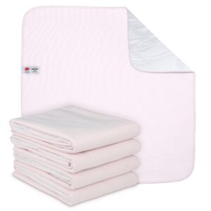 Reusable Washable Underpads - Pack of 4 Large Bed Pads with Waterproof Backing, 34" x 36", for use as Incontinence Bed Pads, Reusable pet Pads, Great for Dogs, Cats, and Bunny, Made in The USA - Image 5