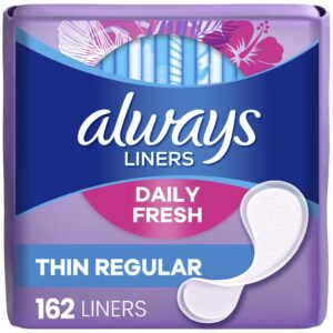 Always Thin No Feel Protection Daily Liners, Regular, Unscented, 120 Count - Image 31