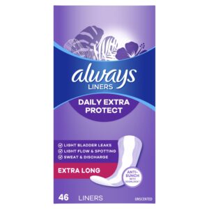 Always Anti-Bunch Xtra Protection Daily Liners Xtra Long Length, 68 Ct - Image 13