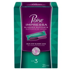 Poise Impressa Women's Incontinence Bladder Support for Women, Size 3, 21 Count - Image 3