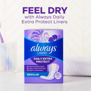 Always Anti-Bunch Xtra Protection Daily Liners Xtra Long Length, 92 Ct - Image 10