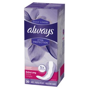 Always Anti-Bunch Xtra Protection Daily Liners Xtra Long Length, 92 Ct - Image 26