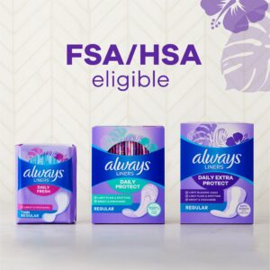 Always Daily Extra Protect Panty Liners, Long Length, Unscented, 108 Count - Image 9