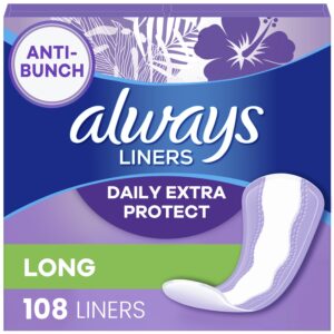 Always Daily Extra Protect Panty Liners, Long Length, Unscented, 108 Count - Image 12