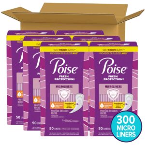 Poise Microliners Incontinence Panty Liners, 1 Drop Lightest Absorbency, Long, 50 Count - Image 9