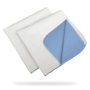 GOGREEN (Pack of 2) Waterproof Incontinence Reusable Underpads, Washable & Absorbent Mattress Pad for Potty Training, Adult, Kids, Dogs (34" x 36") - Image 1