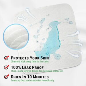 GOGREEN (Pack of 2) Waterproof Incontinence Reusable Underpads, Washable & Absorbent Mattress Pad for Potty Training, Adult, Kids, Dogs (34" x 36") - Image 5
