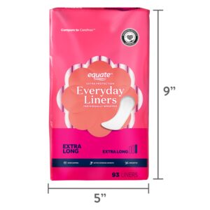 Equate Everyday Extra Protection Liners, Extra Long, Unscented (93 Count) - Image 14