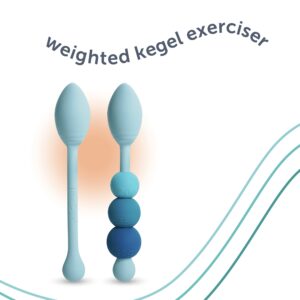 plusOne Weighted Silicone Kegel Exerciser, Build Strength, 3 Weight Sizes - Image 10