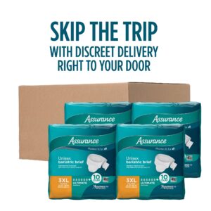 Assurance Unisex Maximum Incontinence Briefs with Tabs, Bariatric 40 Count - Image 10