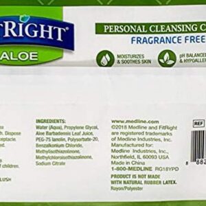 4 Pack Adult Large Incontinence Wipes FitRight Aloe Personal Cleansing Cloth Wipes, 4x48 Count, 8 x 12 inches - Image 6