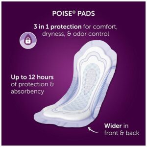 Poise Incontinence Pads, Moderate Absorbency, Regular, 66 Count - Image 8