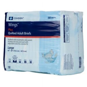 Wings Adult Brief Tab Closure Large Disposable Heavy Absorbency, 66034 - Pack of 18 - Image 1