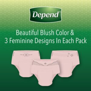 Depend Fit-Flex Incontinence Underwear for Women, Maximum Absorbency, Extra-Large, Light Pink, 38 Count - Image 6