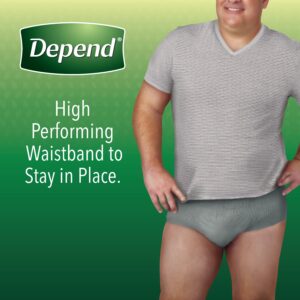 Depend FIT-FLEX Incontinence Underwear for Men, Maximum Absorbency, L, Grey, 78 Count - Image 4