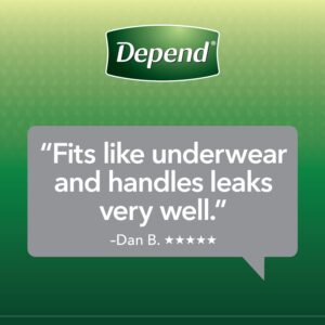 Depend FIT-FLEX Incontinence Underwear for Men, Maximum Absorbency, L, Grey, 78 Count - Image 7