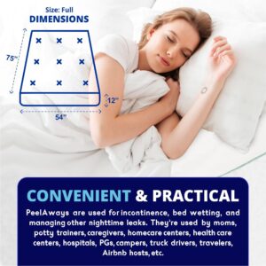 Peelaways Waterproof Disposable Bed Sheets – As Seen On Shark Tank | 5-Layer Absorbent Wellness Sheets for Elderly, Homecare, Hospital Use and Travel - Image 6