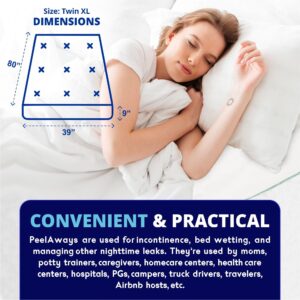 Peelaways Waterproof Disposable Bed Sheets – As Seen On Shark Tank | 5-Layer Absorbent Wellness Sheets for Elderly, Homecare, Hospital Use and Travel - Image 19