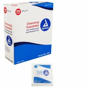 A Personal Wipe 100 Count, 5 x 7 , Individual Packet, Scented - Image 1
