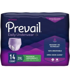 A Daily Underwear, 2X-Large, Heavy Absorbency - Bag of 14 - Image 1