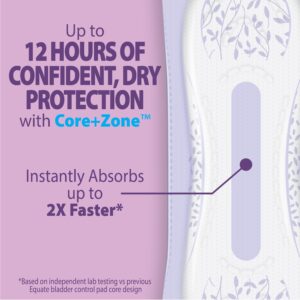 Equate Options Women's Incontinence Pads, Ultimate Absorbency, Long Length (51 Count), Compare to Poise® - Image 13